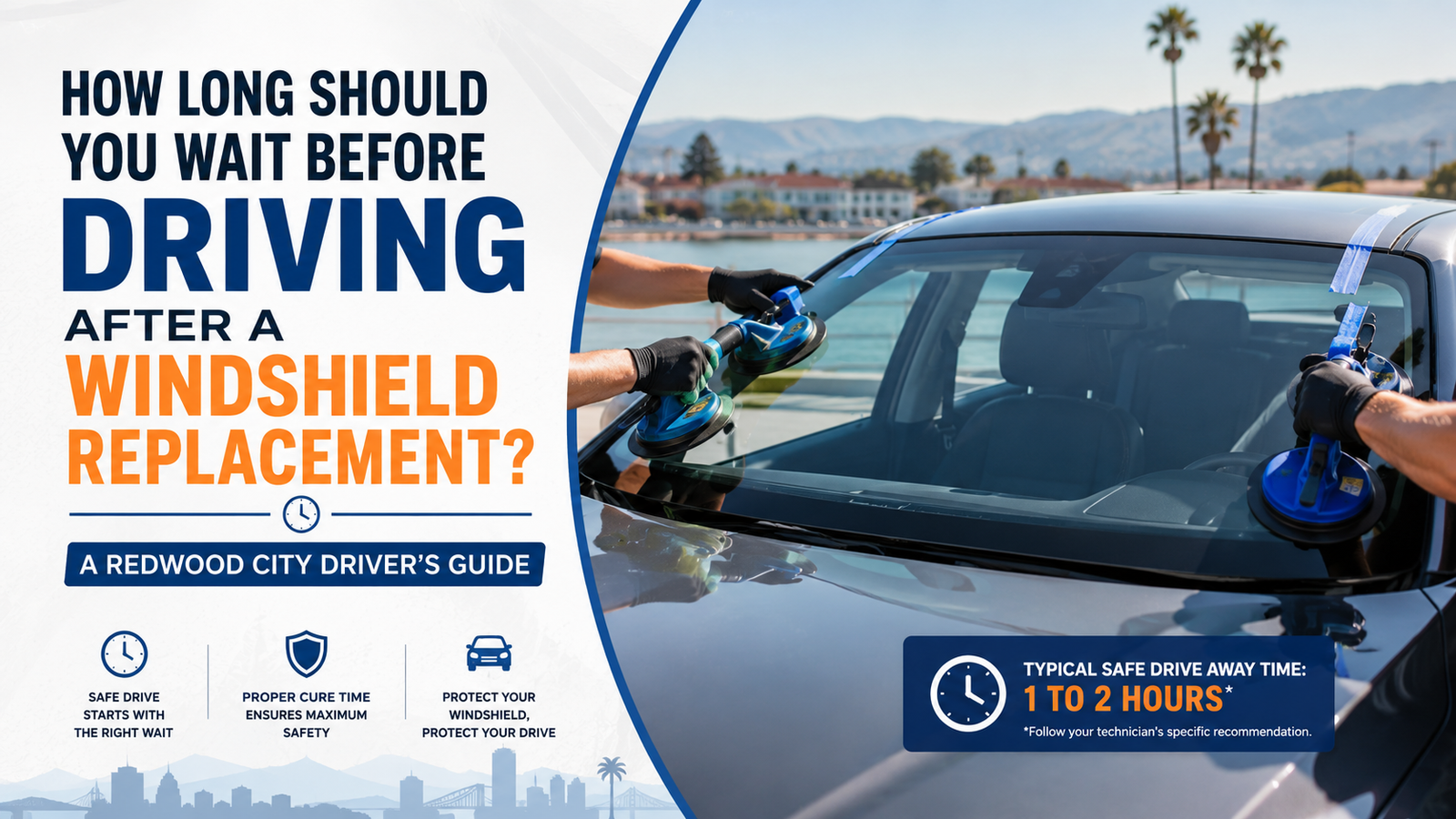 How Long Should You Wait Before Driving After a Windshield Replacement? A Redwood City Driver's Guide